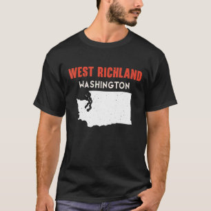 Väster Richland Washington USA State America Trave T Shirt