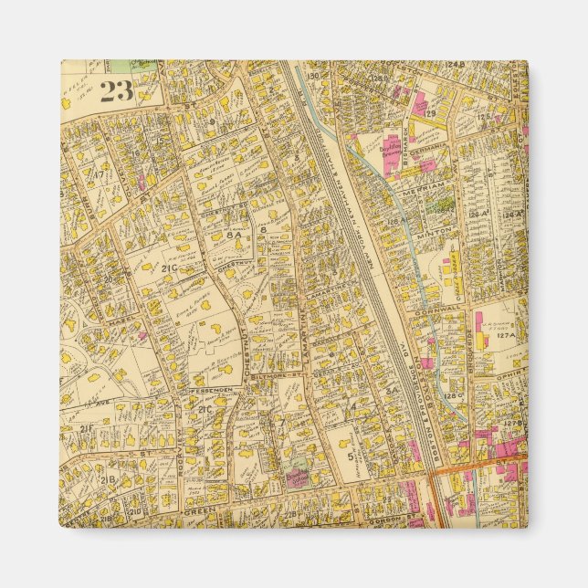 Väster Roxbury, Massachusetts 3 Magnet (Framsidan)