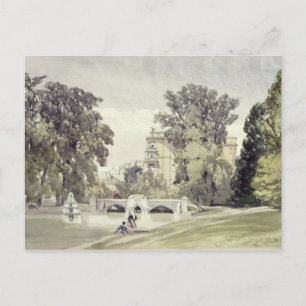 Väster Slut på Serpentine, Kensington Gardens Vykort