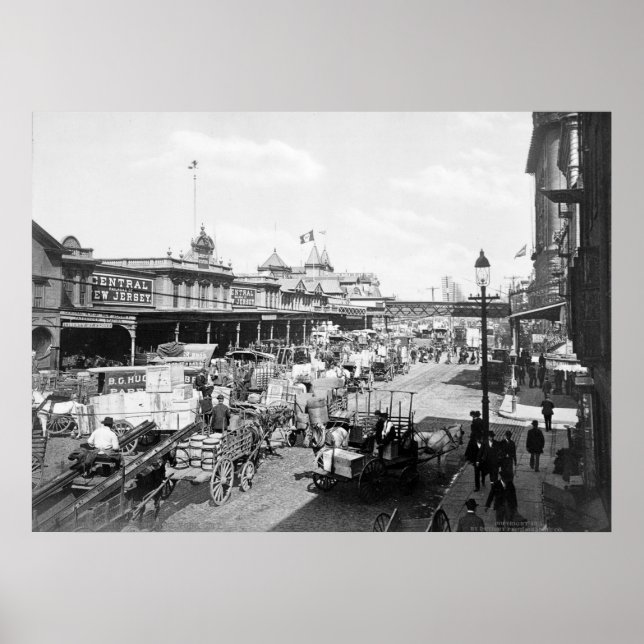 Väster Street, New York City: 1901 Poster (Framsidan)
