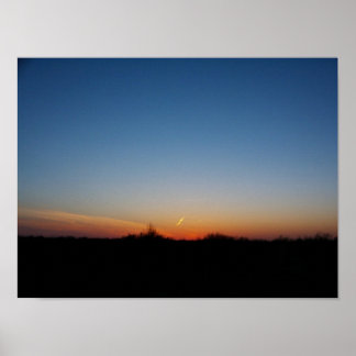 Väster Texas Sunset Poster