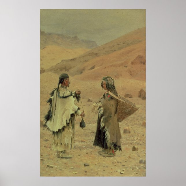 Väster tibetaner, 1875 poster (Framsidan)