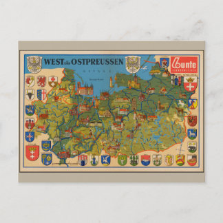 Väster- und Ostpreussen 1937 Vykort