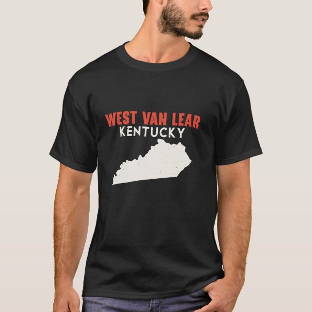 Väster Van Lear Kentucky USA State America Travel  T Shirt (Framsida)