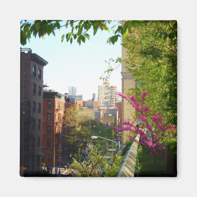 Väster Village View from Highline, NYC Magnet (Framsidan)