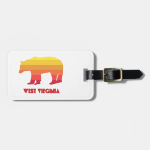 Väster Virginia Bear Bagagebricka