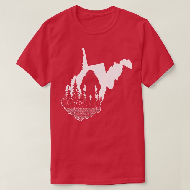 Väster Virginia Bigfoot T Shirt (Design framsida)
