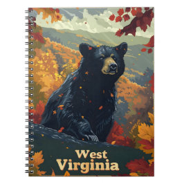 Väster Virginia Black Bear Anteckningsbok