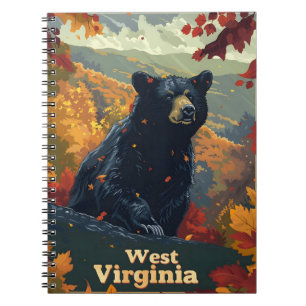 Väster Virginia Black Bear Anteckningsbok