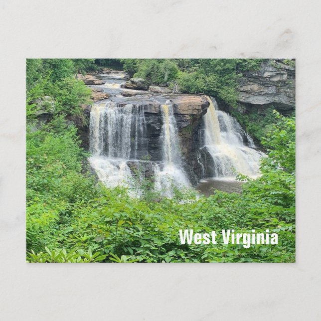 Väster Virginia - Blackwater Falls vycard Vykort (Framsida)