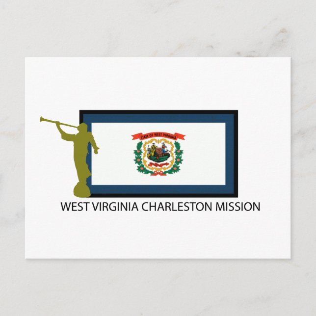 VÄSTER VIRGINIA CHARLESTON UPPDRAG LDS CTR VYKORT (Framsida)