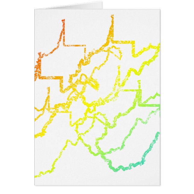 väster virginia chill oblur hälsningskort (Framsidan)