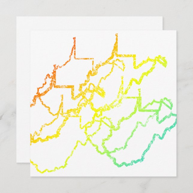 väster virginia chill oblur inbjudningar (Fram/baksida)