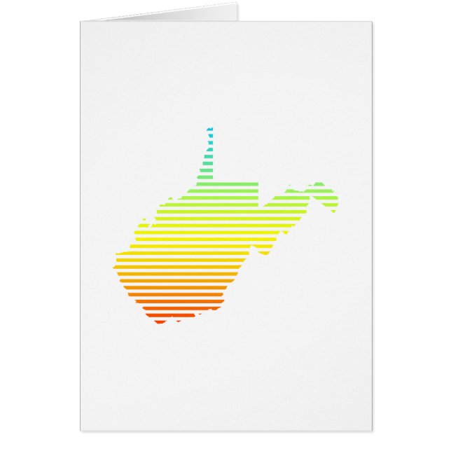 väster virginia chill-toning hälsningskort (Framsidan)