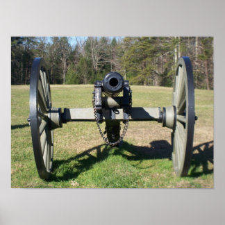 Väster Virginia Civil Krig Union Cannon Print Poster