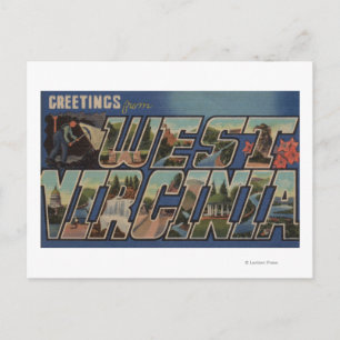 Väster Virginia (Coal-Miner) - Stora Brev Scenes Vykort