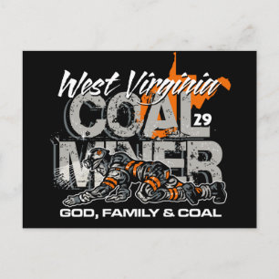 VÄSTER VIRGINIA COAL MINER VYKORT