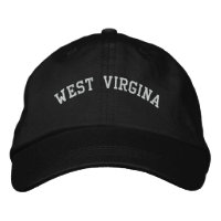 Väster Virginia Embroized Cap Stone Black/White
