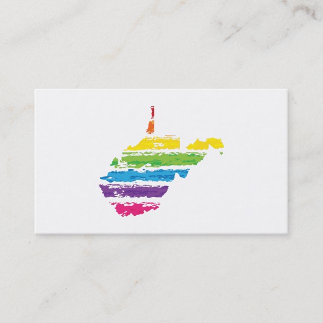 väster virginia färg strokes visitkort (Framsida)