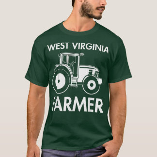 Väster Virginia Farmer Vintage Manar Tractor Farm  T Shirt