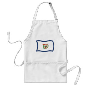 Väster Virginia Flagga Apron Förkläde