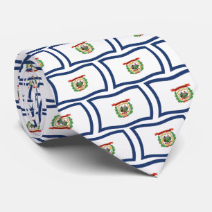 Väster Virginia Flagga Tie Slips
