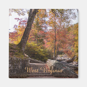 Väster Virginia foliage-kylskåp Magnet
