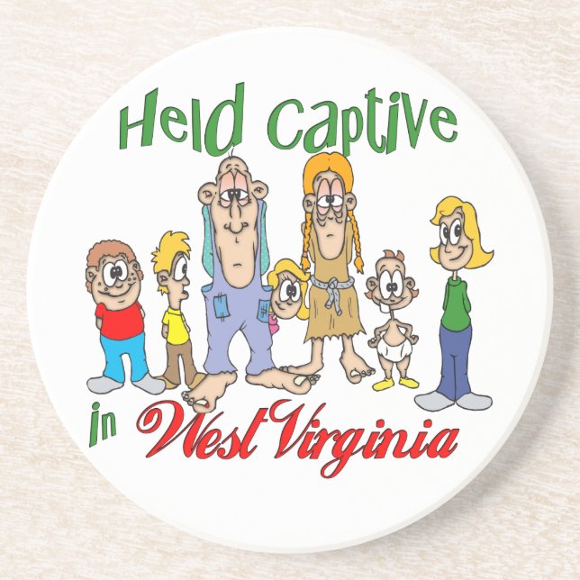 Väster Virginia Funny Trailer Park Sandstone Under Underlägg Sandsten (Framsidan)