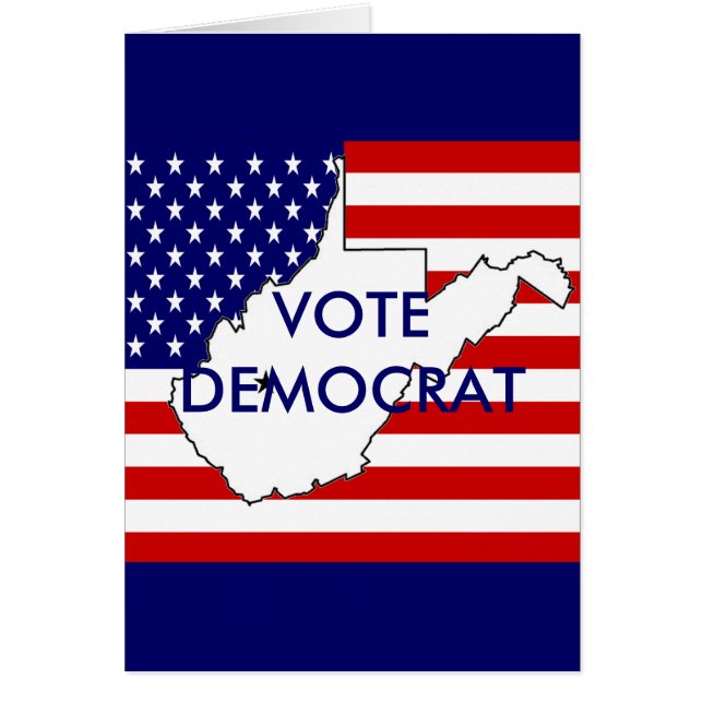 VÄSTER VIRGINIA HÄLSNINGSKORT (Framsidan)