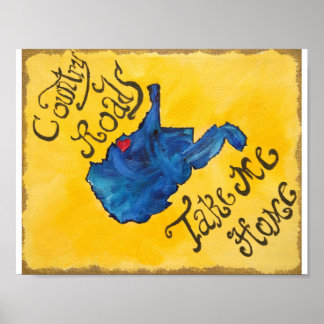 Väster Virginia har mitt hjärta Poster