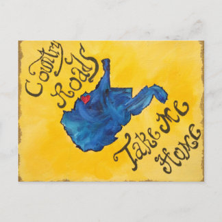 Väster Virginia har mitt hjärta Vykort