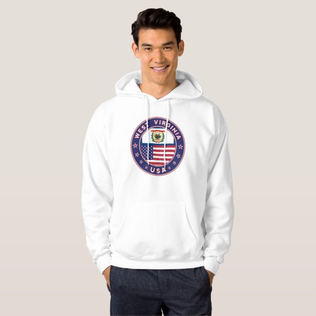 Väster Virginia Hoodie (Hel framsida)