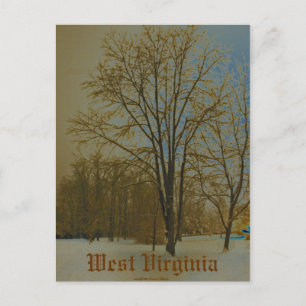 Väster Virginia i Snö Vykort