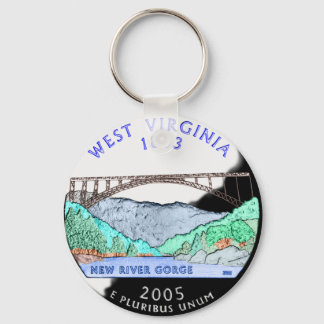 Väster Virginia Keychain Nyckelring