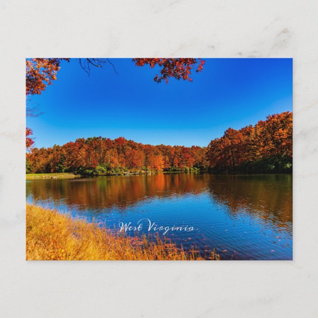 Väster Virginia liggande foto Vykort (Framsida)