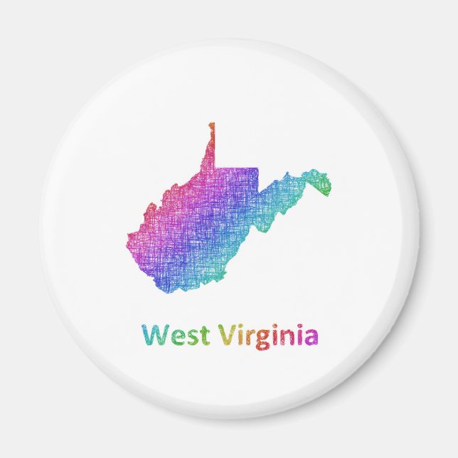 Väster Virginia Magnet (Framsidan)