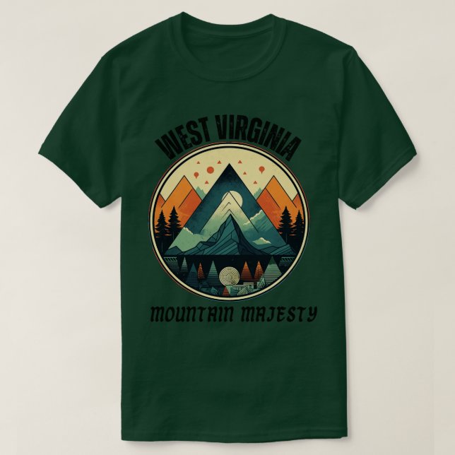 Väster Virginia Mountain Majesty 3 T Shirt (Design framsida)