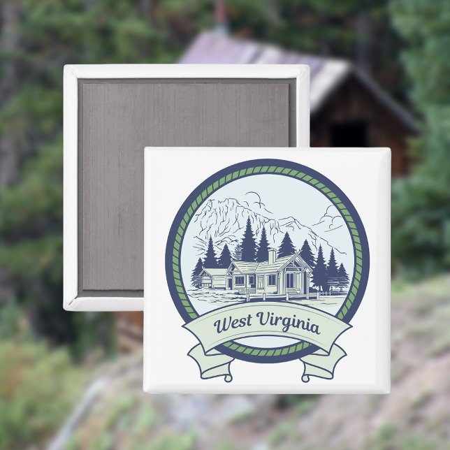 Väster Virginia Mountains Magnet (Skapare uppladdad)