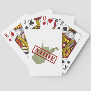 Väster Virginia Native med Väster Virginia Karta Casinokort