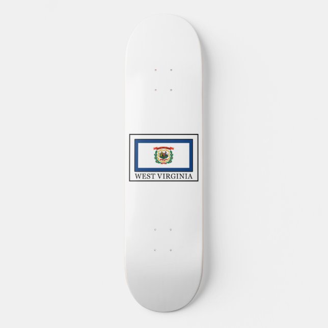 Väster Virginia Old School Skateboard Bräda 21,6 Cm (Framsida)