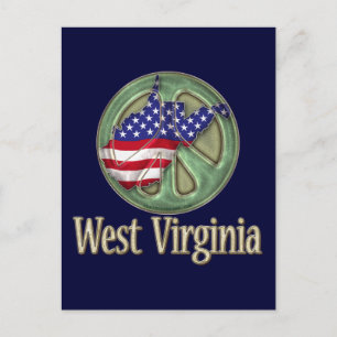 Väster Virginia Peace State Vykort