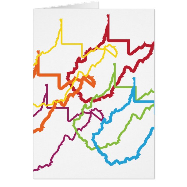 väster virginia-pride oskärpa hälsningskort (Framsidan)