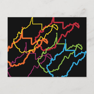 väster virginia-pride oskärpa vykort