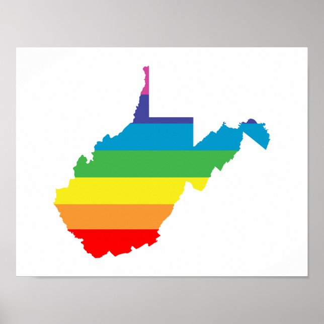 väster virginia rainbow poster (Framsidan)