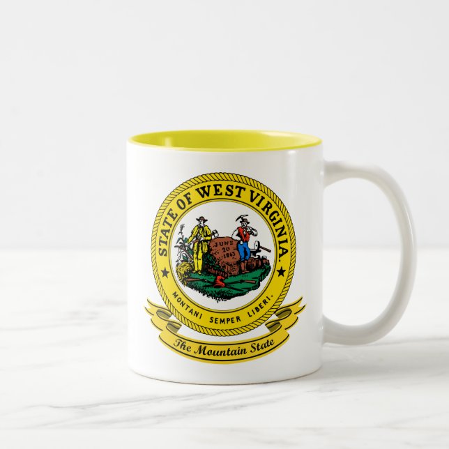Väster Virginia Seal Två-Tonad Mugg (Höger)
