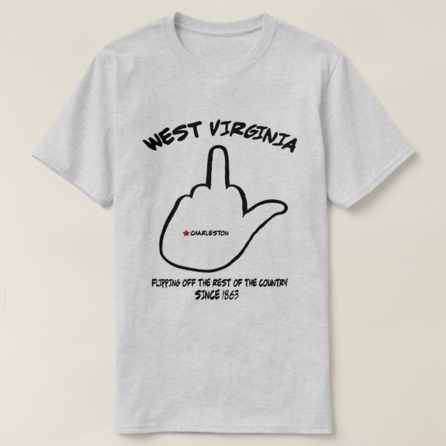 Väster Virginia State Bird Tee Shirt (Design framsida)