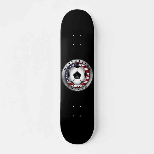 Väster Virginia State Generation X American Soccer Mini Skateboard Bräda 18,5 Cm (Framsida)