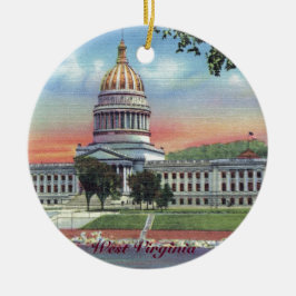 Väster Virginia State Huvudstad jul Ornament