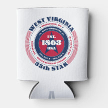 Väster Virginia State Pride Monogram Cooler