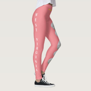 Väster Virginia State Rhododendron Flower Leggings